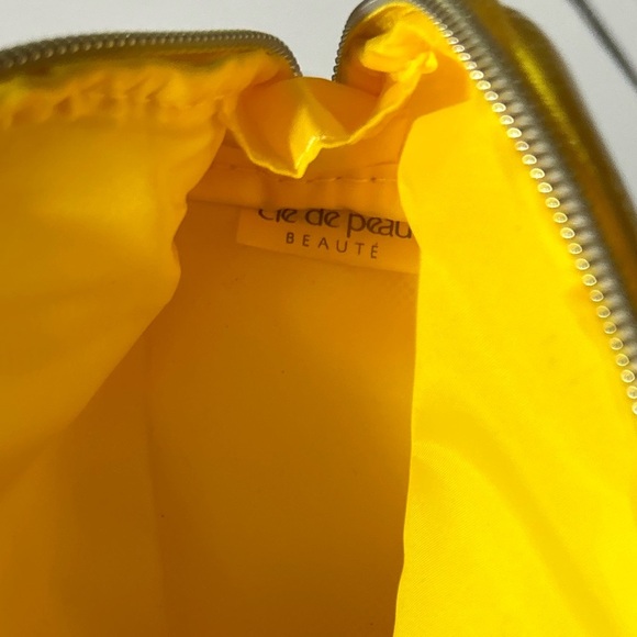 Yellow Cle De Peau Cosmetic Bag, Travel Bag with Zipper - Picture 3 of 5